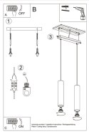 Lampa wisząca LAGOS 2 biały