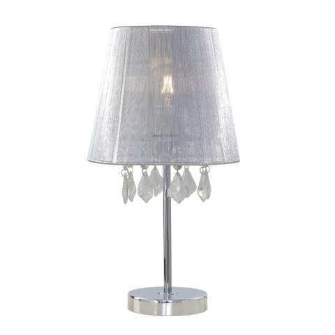 Lampa stołowa Mona mała 1xE27 srebrna LP-5005/1TS