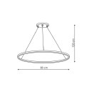 Lampa wisząca Ring duży 3000K 1xLED czarny LP-909/1P L BK