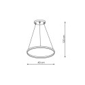 Lampa wisząca Ring mały 3000K 1xLED czarny LP-909/1P S BK