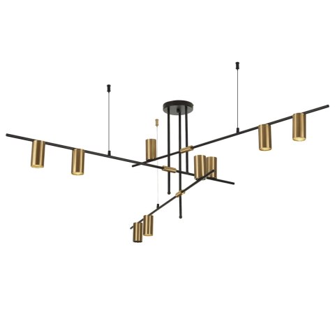 Lampa wisząca Arizona 9xGU10 czarno/złota LP-074/9PL BK/GD