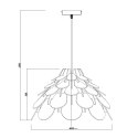 Lampa wisząca Burgo duża 1xE27 drewno LP-101335/1P L