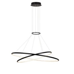 Lampa wisząca Halifax 2xLED czarna LP-940/2P 4BK