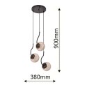 Lampa wisząca Hook 3xE27 czarna LP-125/3P BK