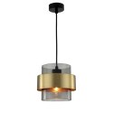 Lampa wisząca Miele duża 1xE27 złota/dymna LP-866/1P SM/GD