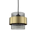 Lampa wisząca Miele duża 1xE27 złota/dymna LP-866/1P SM/GD