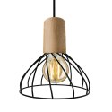 Lampa wisząca Moderno 1xGU10 czarno/brązowa LP-1221/1P S BK