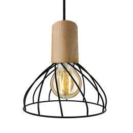 Lampa wisząca Moderno 1xGU10 czarno/brązowa LP-1221/1P S BK