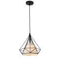 Lampa wisząca Nola 1xE27 czarna LP-076/1P BK