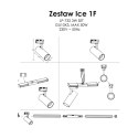 Ice SET 1F 3xGU10 czarny LP-732 3W BK SET