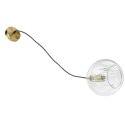 Lampa wisząca Arette 1xE27 złota/transparentna LP-133/1P