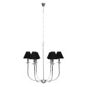 Lampa wisząca Glamour 6xE14 czarna LP-979/6P