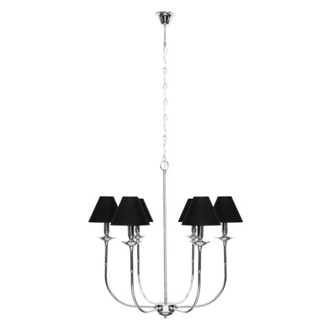 Lampa wisząca Glamour 6xE14 czarna LP-979/6P