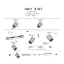 Tokio SET 1F 4xGU10 biały LP-787 SET 1F WH