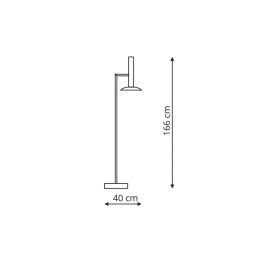 Lampa stojąca Hat 1xLED biała LP-1661/1F WH