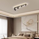 Lampa sufitowa Parma 4xGU10 + 1xLED czarna LP-0612/4C BK