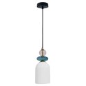 Lampa wisząca Tropea 1xE27 biała, średnia LP-2004/1P M WH