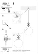 Lampa wisząca UGO 30 złota