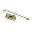 Kinkiet Isla średni CCT 1xLED złoty IP44 GS-LWB-12W GOLD CCT