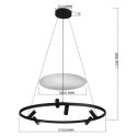 Lampa wisząca Almeria 6xLED czarna LP-907/1P BK