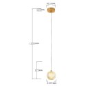 Lampa wisząca Diamond 1 1xLED CCT złota LP-2202/1P GD