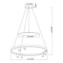 Lampa wisząca Almeria 6xLED czarna LP-907/1P BK