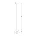 Lampa wisząca Arette 1xE27 złota/transparentna LP-133/1P