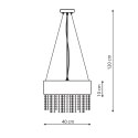 Lampa wisząca Madryt 1xE27 czarna LP-81458/1P BK