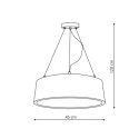 Lampa wisząca Malaga 1xLED czarna LP-622/1P BK