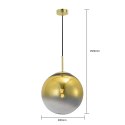 Lampa wisząca Palla 1xE27 złota LP-2844/1P GD