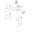 Lampa wisząca Palla mała 1xE14 chrom LP-2844/1P S CH