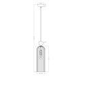 Lampa wisząca Piega 1xE14 smoked LP-939/1P