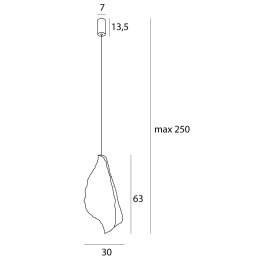 MAXLIGHT P0540 LAMPA WISZĄCA CONCHA