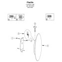 Plafon Platillo średni 1xLED złoty LP-8102/1C-12W GD CCT