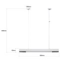 Lampa wisząca Cali M LED CCT Tuya biała LP-1301/1P M WH Smart