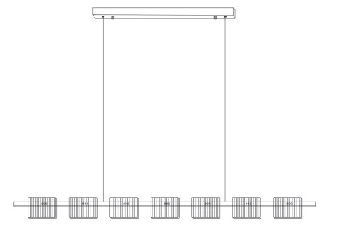Lampa wisząca BACCIO LED złota 120 cm Lampa wisząca BACCIO LED złota 120 cm