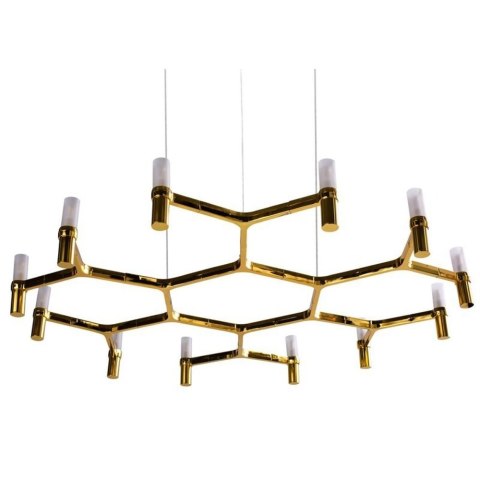 Lampa wisząca CANDLES-12B złota 106 cm Lampa wisząca CANDLES-12B złota 106 cm