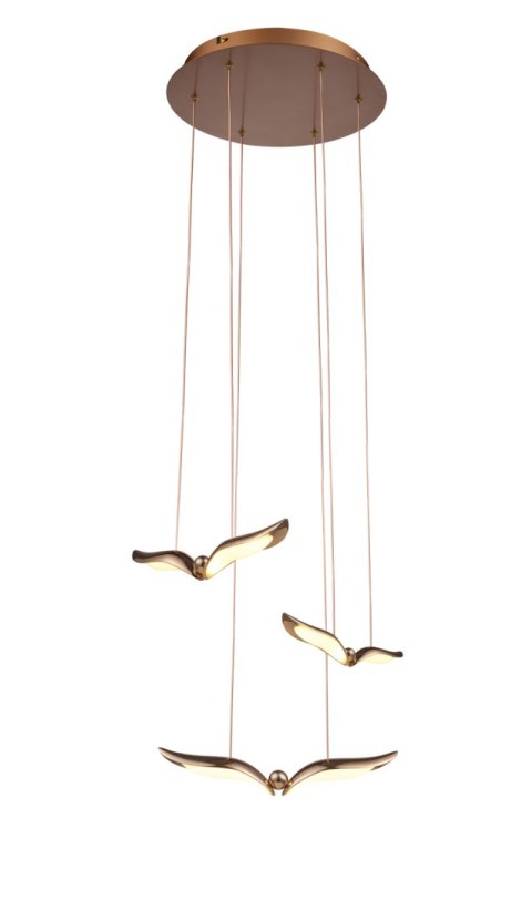 Lampa wisząca GUFO 3 LED różowe złoto 36 cm Lampa wisząca GUFO 3 LED różowe złoto 36 cm