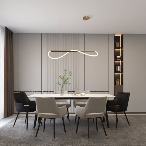 Lampa wisząca Meleca S złota LED CCT Lampa wisząca Meleca S złota LED CCT