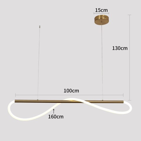 Lampa wisząca Meleca S złota LED CCT Lampa wisząca Meleca S złota LED CCT