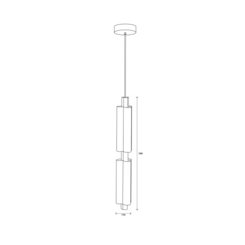 Lampa wisząca OSMO-2 LED złota 73 cm Lampa wisząca OSMO-2 LED złota 73 cm