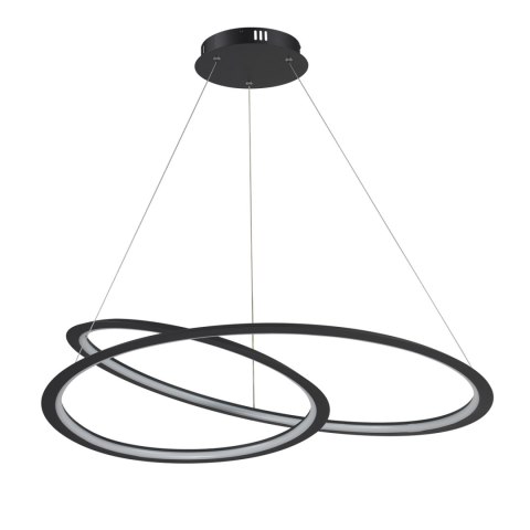 Lampa wisząca SPIRELLO ledowa czarna 80 cm Lampa wisząca SPIRELLO ledowa czarna 80 cm