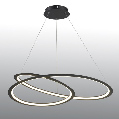 Lampa wisząca SPIRELLO ledowa czarna 80 cm Lampa wisząca SPIRELLO ledowa czarna 80 cm