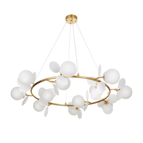 Lampa wisząca CHIC złoto biała 105 cm Lampa wisząca CHIC złoto biała 105 cm