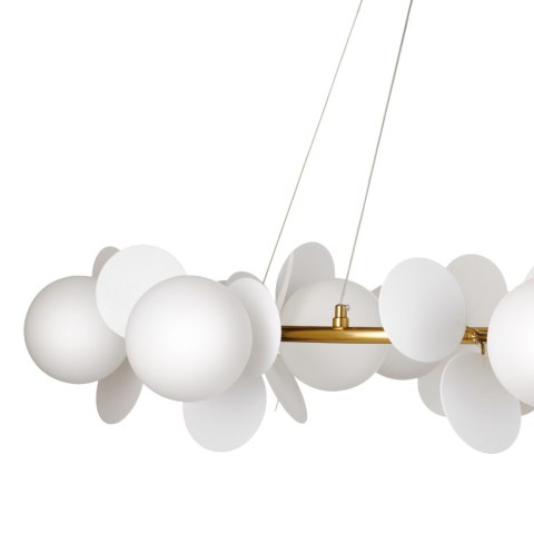 Lampa wisząca CHIC złoto biała 105 cm Lampa wisząca CHIC złoto biała 105 cm