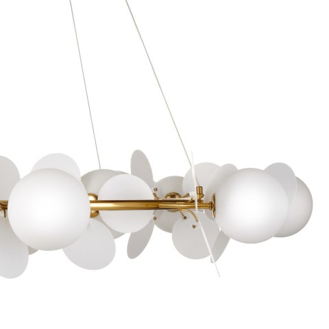 Lampa wisząca CHIC złoto biała 105 cm Lampa wisząca CHIC złoto biała 105 cm