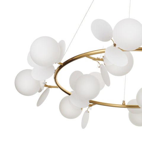 Lampa wisząca CHIC złoto biała 105 cm Lampa wisząca CHIC złoto biała 105 cm