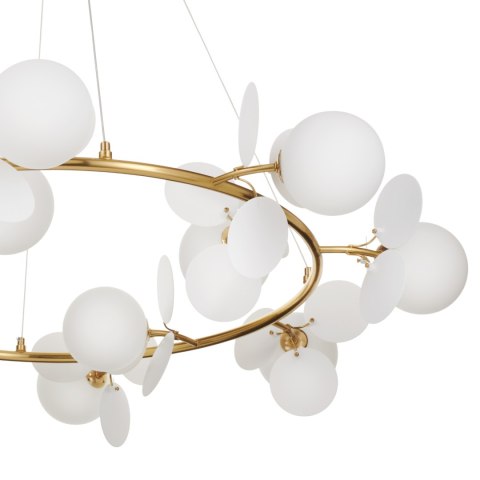 Lampa wisząca CHIC złoto biała 105 cm Lampa wisząca CHIC złoto biała 105 cm
