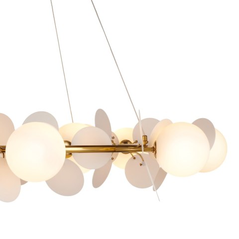 Lampa wisząca CHIC złoto biała 105 cm Lampa wisząca CHIC złoto biała 105 cm