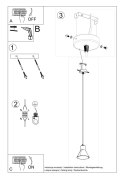 Lampa wisząca TAZILA 1 biała [ES111]